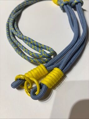 Handmade Blue and Yellow Paracord Phone Lanyard